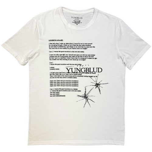 Front - Yungblud Unisex Adult Lovesick Lullaby T-Shirt