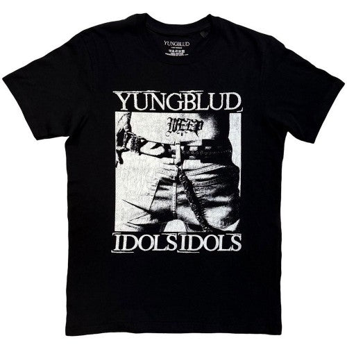 Front - Yungblud Unisex Adult Idols Tattoo T-Shirt