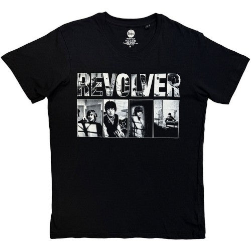 Front - The Beatles Unisex Adult Revolver Portraits T-Shirt