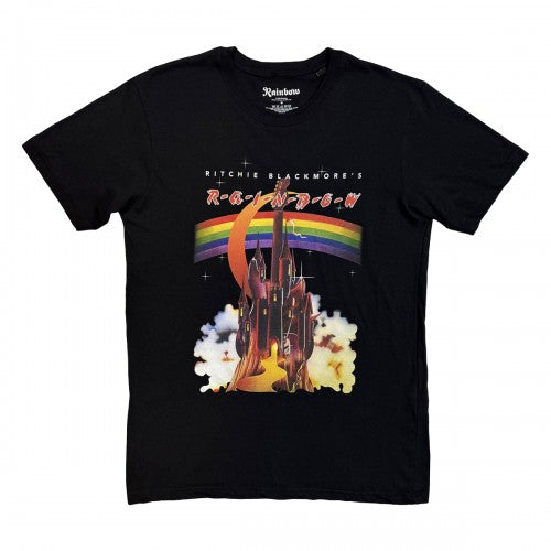 Front - Rainbow Unisex Adult Castle Rainbow T-Shirt