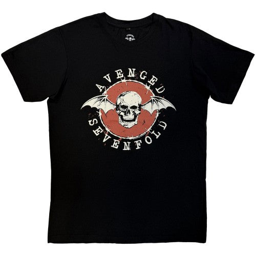 Front - Avenged Sevenfold Unisex Adult Death Bat T-Shirt
