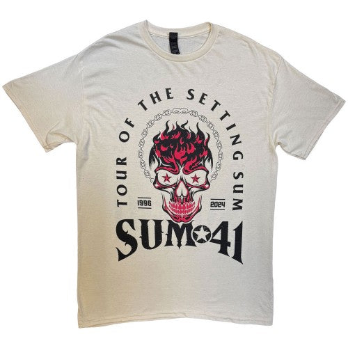 Front - Sum 41 Unisex Adult Tour ´24 Pt. 2 Skull T-Shirt