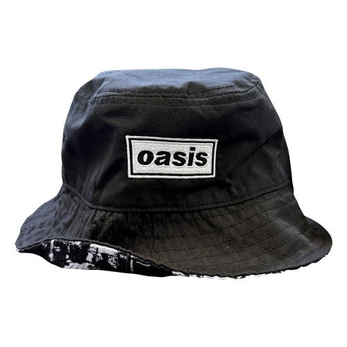 Front - Oasis Definitely Maybe Logo Reversible Bucket Hat
