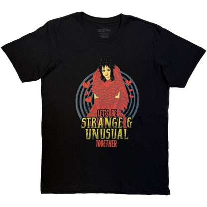 Front - Beetlejuice Unisex Adult Strange & Unusual Together T-Shirt