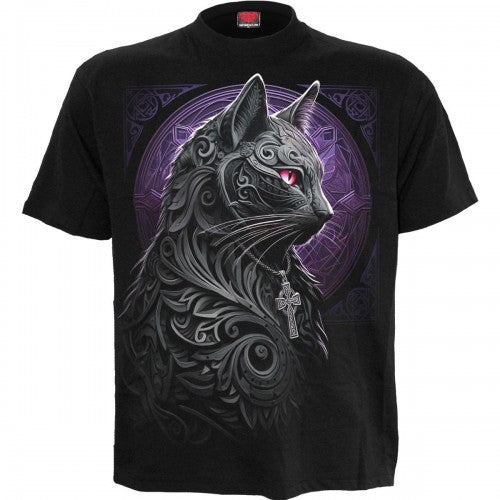 Front - Spiral Direct Unisex Adult Celtic Whiskers T-Shirt