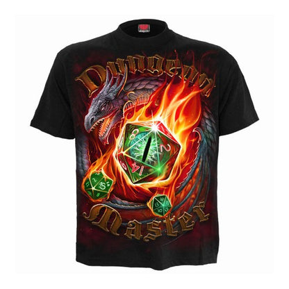 Front - Spiral Direct Unisex Adult Dungeon Master Back Print T-Shirt