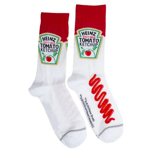 Front - Heinz Unisex Adult Tomato Ketchup Crew Socks