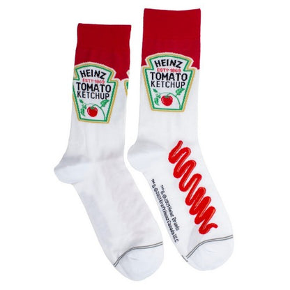 Front - Heinz Unisex Adult Tomato Ketchup Crew Socks
