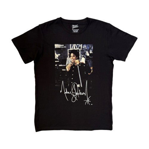 Front - Michael Jackson Unisex Adult Signature T-Shirt