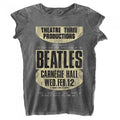Front - The Beatles Womens/Ladies Carnegie Hall Burnout T-Shirt