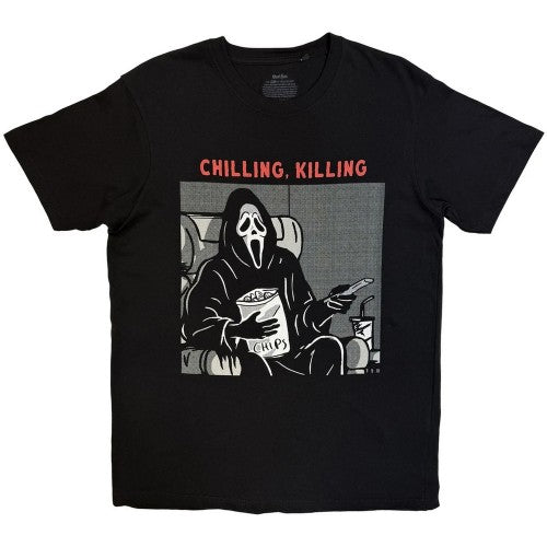 Front - Ghost Face Unisex Adult Chilling, Killing T-Shirt