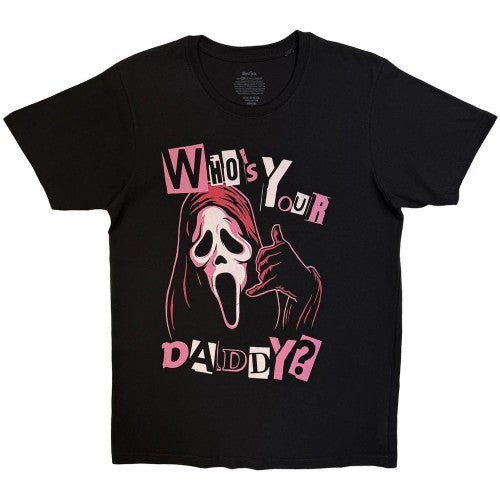 Front - Ghost Face Unisex Adult Who´s Your Daddy? T-Shirt