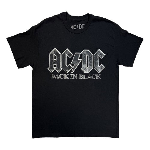 Front - AC/DC Unisex Adult Back In Black EU Tour ´25 Back Print T-Shirt