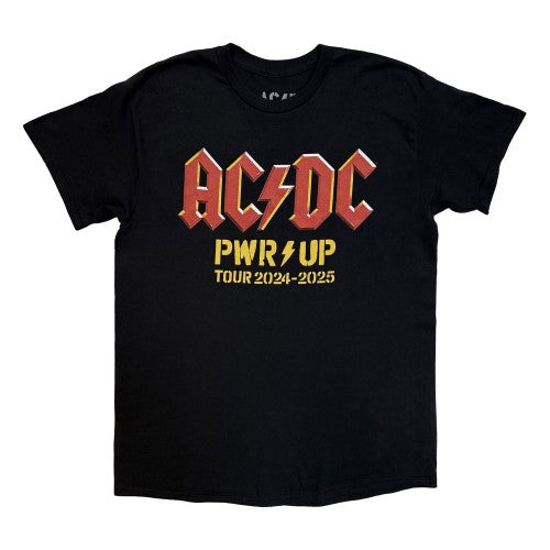 Front - AC/DC Unisex Adult PWR-UP World Tour ´24-´25 Logo T-Shirt