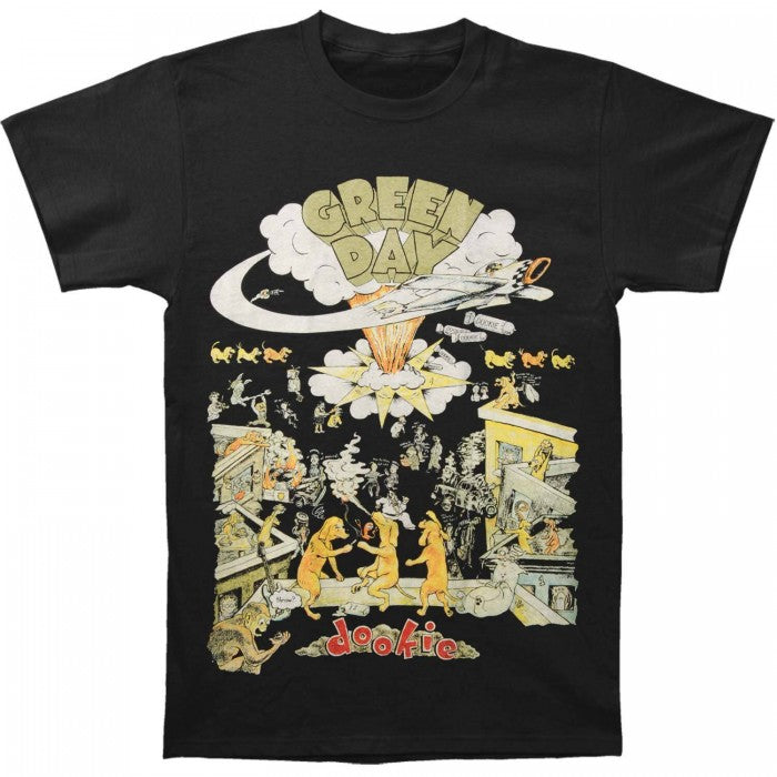 Front - Green Day Unisex Adult 1994 Tour T-Shirt