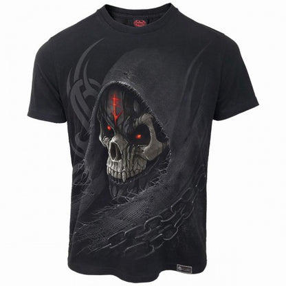 Front - Spiral Direct Unisex Adult Dark Death Back Print T-Shirt
