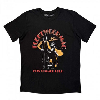 Front - Fleetwood Mac Unisex Adult 1978 Summer Tour Back Print Carbon T-Shirt