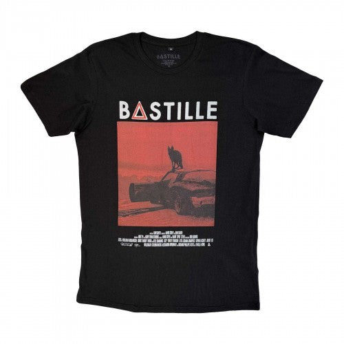 Front - Bastille Unisex Adult Bad Blood Wolf Carbon T-Shirt