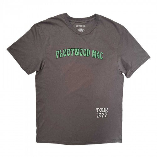 Front - Fleetwood Mac Unisex Adult Tour 1977 Peacock T-Shirt
