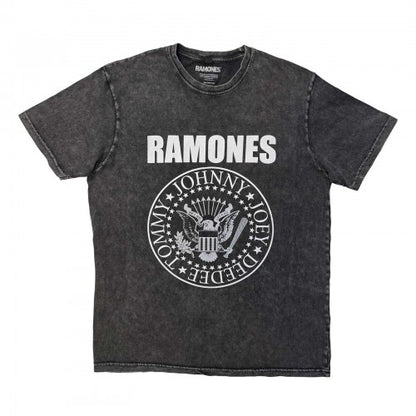 Front - Ramones Unisex Adult Presidential Seal Stone Wash T-Shirt