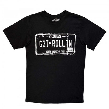Front - Nickelback Unisex Adult Get Rollin´ Carbon Back Print T-Shirt