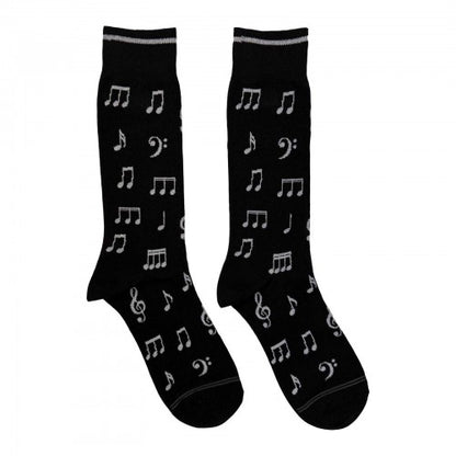 Front - Perri´s Unisex Adult Music Notes Crew Socks
