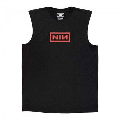 Front - Nine Inch Nails Unisex Adult Logo Tank Top