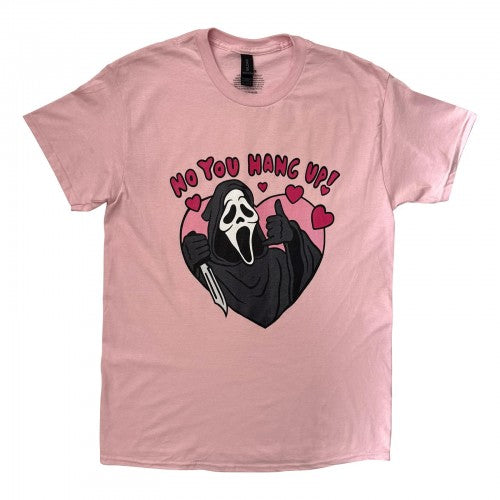 Front - Ghost Face Unisex Adult No You Hang Up T-Shirt