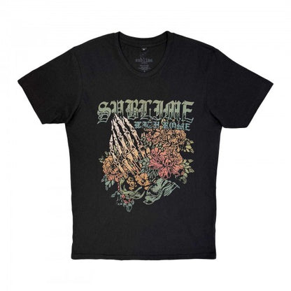 Front - Sublime Unisex Adult Praying Hands T-Shirt