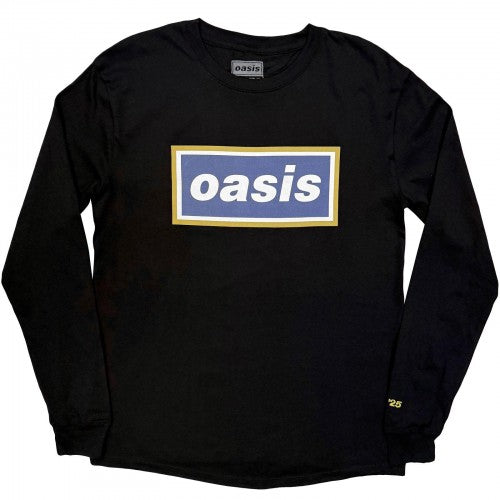 Front - Oasis Unisex Adult Logo Long-Sleeved T-Shirt