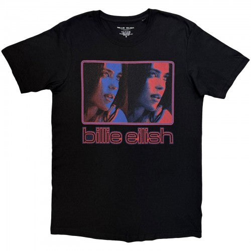 Front - Billie Eilish Unisex Adult Inverted Photo Print T-Shirt