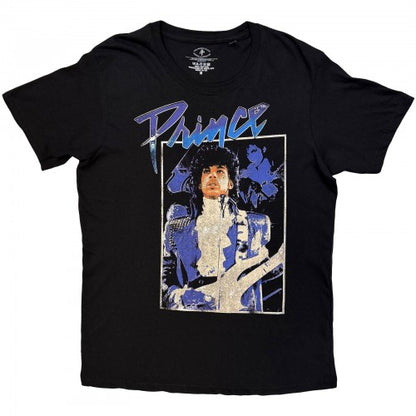 Front - Prince Unisex Adult Purple Rain Box Back Print T-Shirt
