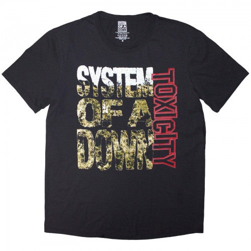 Front - System Of A Down Unisex Adult Toxicity Stack T-Shirt