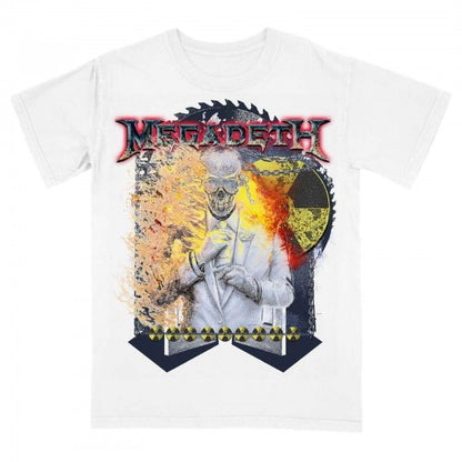 Front - Megadeth Unisex Adult Vic Sawblade T-Shirt