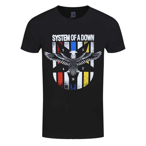 Front - System Of A Down Unisex Adult Eagle Colours T-Shirt