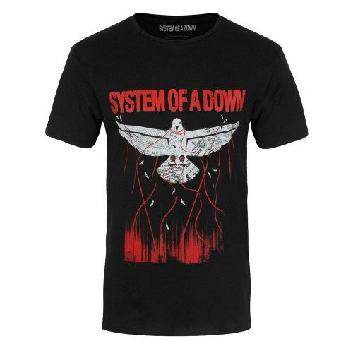Front - System Of A Down Unisex Adult Dove Overcome T-Shirt