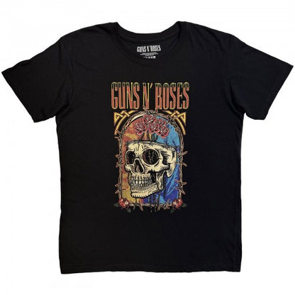 Front - Guns N Roses Unisex Adult North American Tour 1991 Skull Back Print T-Shirt