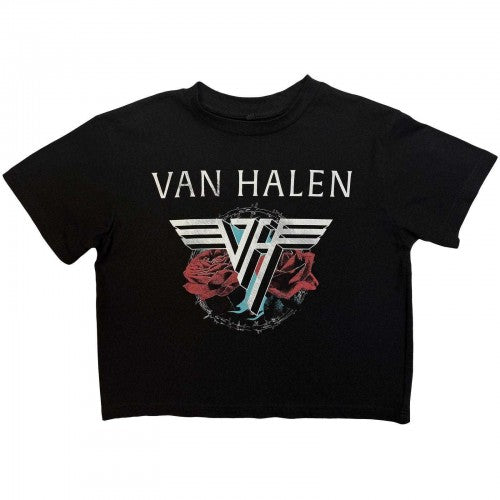 Front - Van Halen Womens/Ladies 84 Tour Crop Top