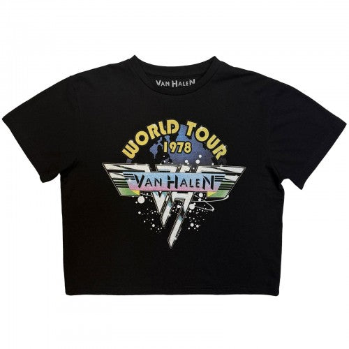 Front - Van Halen Womens/Ladies World Tour ´78 Crop Top