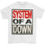Front - System Of A Down Unisex Adult Stacked Logo T-Shirt
