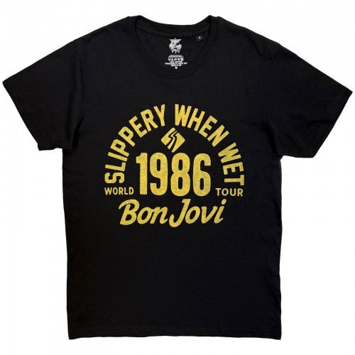 Front - Bon Jovi Unisex Adult 1986 World Tour T-Shirt