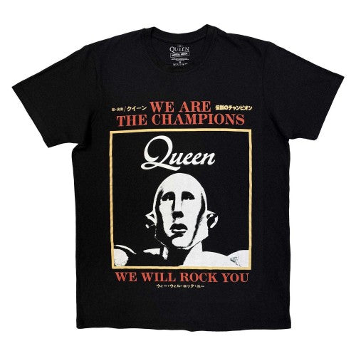 Front - Queen Unisex Adult We Are The Champions Carbon T-Shirt