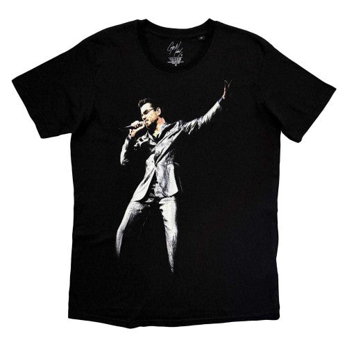 Front - George Michael Unisex Adult Vintage T-Shirt