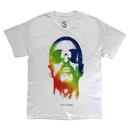 Front - George Michael Unisex Adult Face T-Shirt