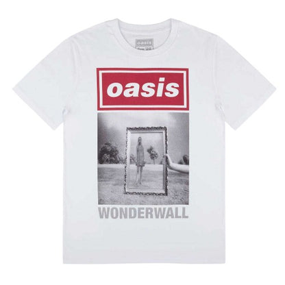 Front - Oasis Unisex Adult Wonderwall Cover T-Shirt