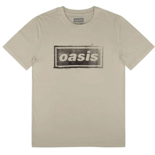 Front - Oasis Unisex Adult Threaded Logo T-Shirt
