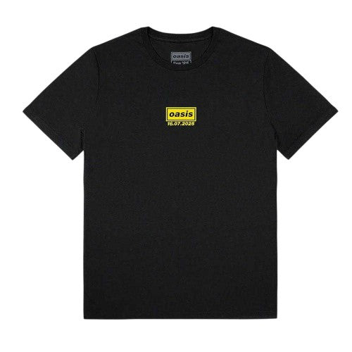 Front - Oasis Unisex Adult Manchester 16 July Event Back Print T-Shirt