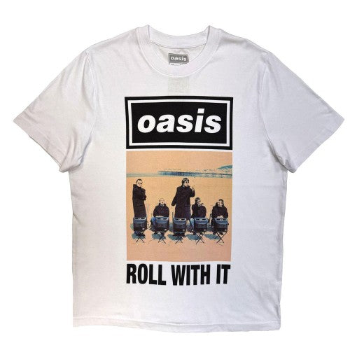 Front - Oasis Unisex Adult Roll With It Cover T-Shirt