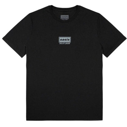 Front - Oasis Unisex Adult London 30 July Event Back Print T-Shirt