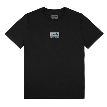 Front - Oasis Unisex Adult London 26 July Event Back Print T-Shirt